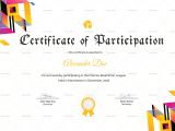 Badminton Certificate Template Badminton Participation Certificate Design Template In