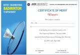 Badminton Certificate Template Shoelace Designs June 2011