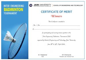 Badminton Certificate Template Shoelace Designs June 2011