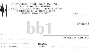 Bail Bond Receipt Template Superior Receipt Book Company Printing Services Bail Bonds