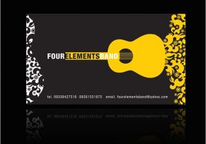 Band Business Card Template Four Elements Band Business Card 2007 by Nollzzju On