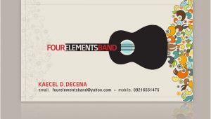 Band Business Card Template Four Elements Band Business Card 2007 by Nollzzju On