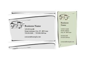 Band Business Card Template Jazz Band Business Card Templates for All Musicians