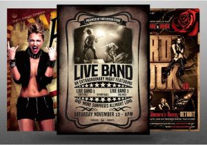 Band Flyer Templates Photoshop 24 Band Flyer Templates Apple Pages Ms Word Publisher