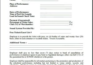 Band Manager Contract Template 9 Band Contract Examples Pdf Word Google Docs Examples