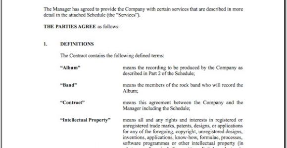 Band Manager Contract Template 9 Band Contract Examples Pdf Word Google Docs Examples