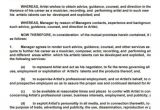 Band Manager Contract Template Business Agreement Templates