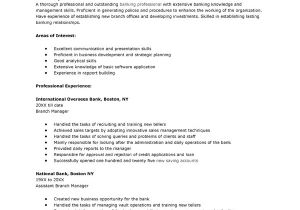 Bank Job Application Resume Resume Bank Job Resume Sample