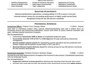 Banking Professional Resume Investment Banking Resume Sample Professional Resume