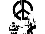 Banksy Stencil Templates Banksy Cnd soldiers Stencils