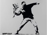 Banksy Stencil Templates Banksy Flower Thrower Stencil Huge Life Size Wall Art