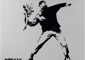 Banksy Stencil Templates Banksy Flower Thrower Stencil Huge Life Size Wall Art