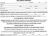 Banquet Hall Contract Template Hall Rental Agreement