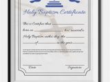 Baptism Sponsor Certificate Template 18 Sample Baptism Certificate Templates Free Sample
