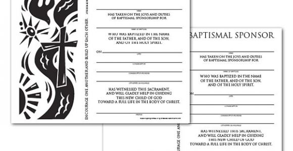 Baptism Sponsor Certificate Template Certificate Download Sponsor Baptismal English