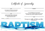 Baptism Sponsor Certificate Template Items Similar to Certificate Of Baptism Sponsorship On Etsy