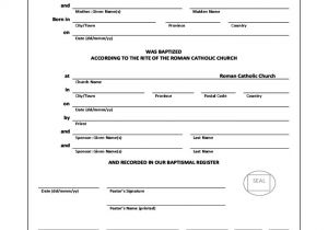 Baptism Sponsor Certificate Template Simple Baptism Certificate Template Free Download