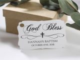 Baptism Thank You Card Wording God Bless Baptism Tags 20pc Thank You Tags White
