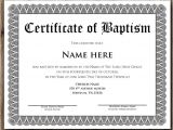 Baptismal Certificate Template 14 Baptism Certificate Templates Samples Examples