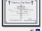Baptismal Certificate Template 20 Sample Baptism Certificate Templates Free Sample