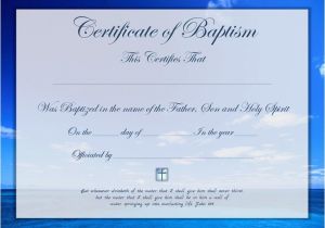 Baptismal Certificate Template Baptism Certificate Template Free Download Speedy Template
