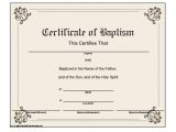 Baptismal Certificate Template This Printable Baptismal Certificate Has A Classic Look