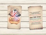 Barber Shop Business Card Templates Barber Shop Business Card Template Business Card