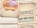 Barber Shop Business Card Templates Barber Shop Business Card Template Flyerstemplates