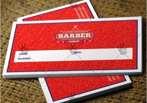 Barber Shop Business Card Templates Barber Shop Premium Business Card Psd Ai Template