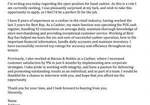 Barnes and Noble Cover Letter Sample Cover Letter for Barnes and Noble Perfect Resume