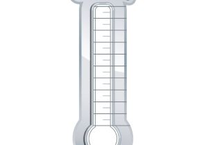 Barometer Template Fundraising thermometer Template Playbestonlinegames