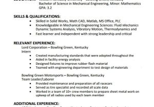 Basic Beginner Resume Mathematics Newcomb Tulane College Career Services