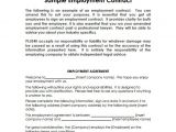 Basic Contract Of Employment Template 14 Basic Contract Templates Samples Examples format