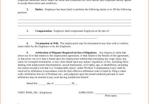 Basic Contract Of Employment Template 8 Basic Contract Of Employment Template Budget Template