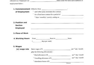 Basic Contract Template Simple Contract Template 9 Download Free Documents In