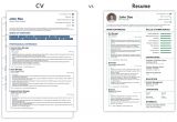 Basic Difference Between Cv and Resume Cv Vs Resume What are the Differences Definitions