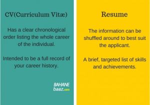 Basic Difference Between Cv and Resume Difference Between Cv and Resume Official Excuses