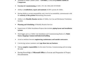Basic General Resume Basic General Service Technician Resume Template Page 2