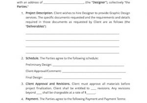 Basic Graphic Design Contract Template Contract Templates and Agreements with Free Samples