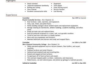 Basic Janitor Resume Best Cleaning Professionals Resume Example Livecareer