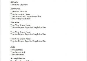 Basic Job Resume Simple Sample Resume Templates Simple Resume Template