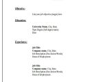 Basic Job Resume Template 19 Basic Resume format Templates Pdf Doc Free
