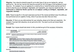 Basic Laborer Resume Construction Worker Resume Example to Get You Noticed