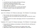 Basic Landscaping Resume 1 Landscaping Resume Templates Try them now