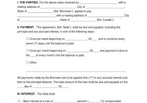 Basic Loan Contract Template Free Loan Agreement Templates Pdf Word Eforms Free