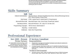 Basic Networking Skills for Resume Simple Job Resumes for Waitress World Of Reference
