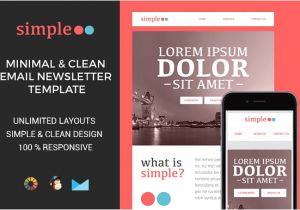 Basic Responsive Email Template Simple Responsive Email Template Email Templates On