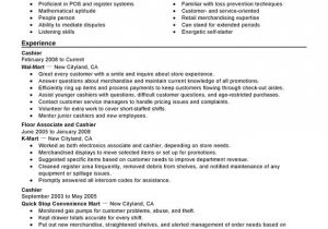 Basic Resume Examples for Part Time Jobs 10 Sample Cashier Duties Resume Samplebusinessresume Com