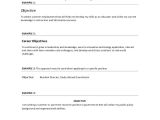Basic Resume Examples for Part Time Jobs Sample Job Objective 6 Documents In Pdf