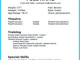Basic Resume for Beginners Actor Resume Sample Presents How You Will Make Your